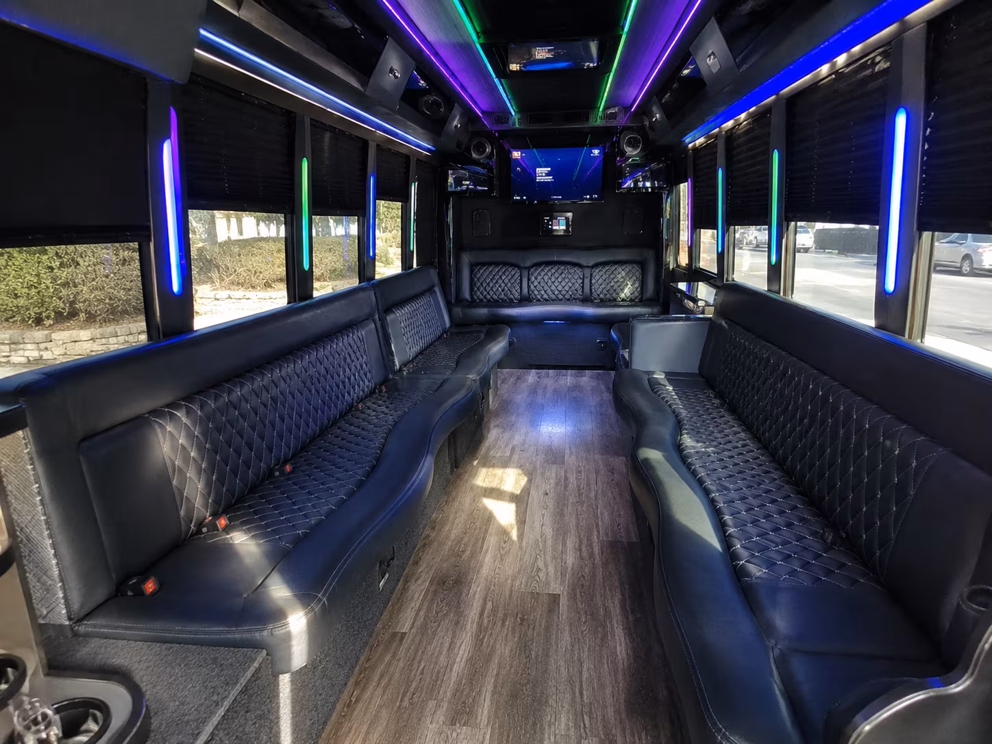 laredo 15 passenger party bus interior