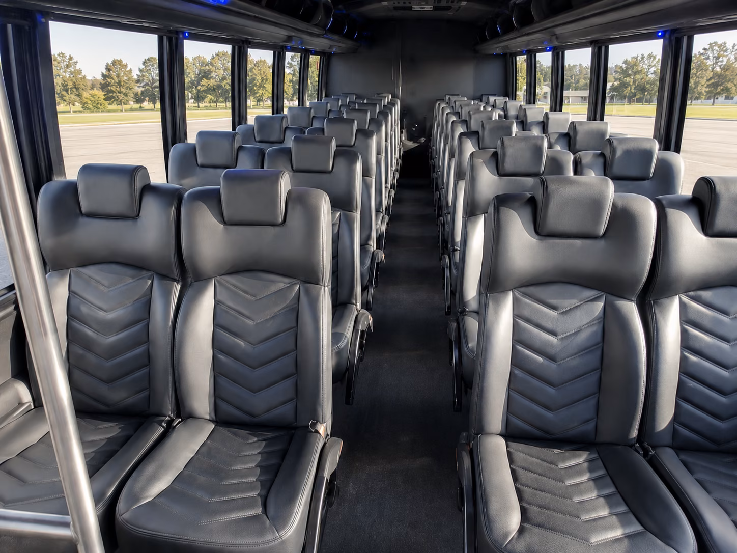 laredo 18 passenger minibus inside