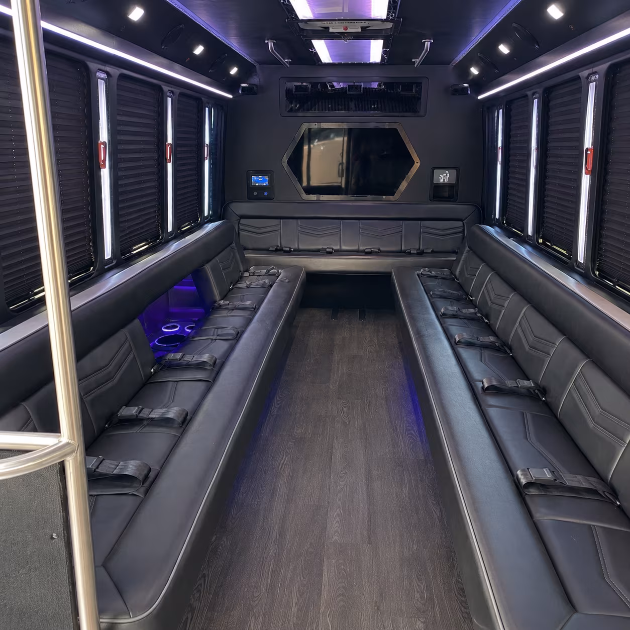 laredo 18 passenger party bus interior