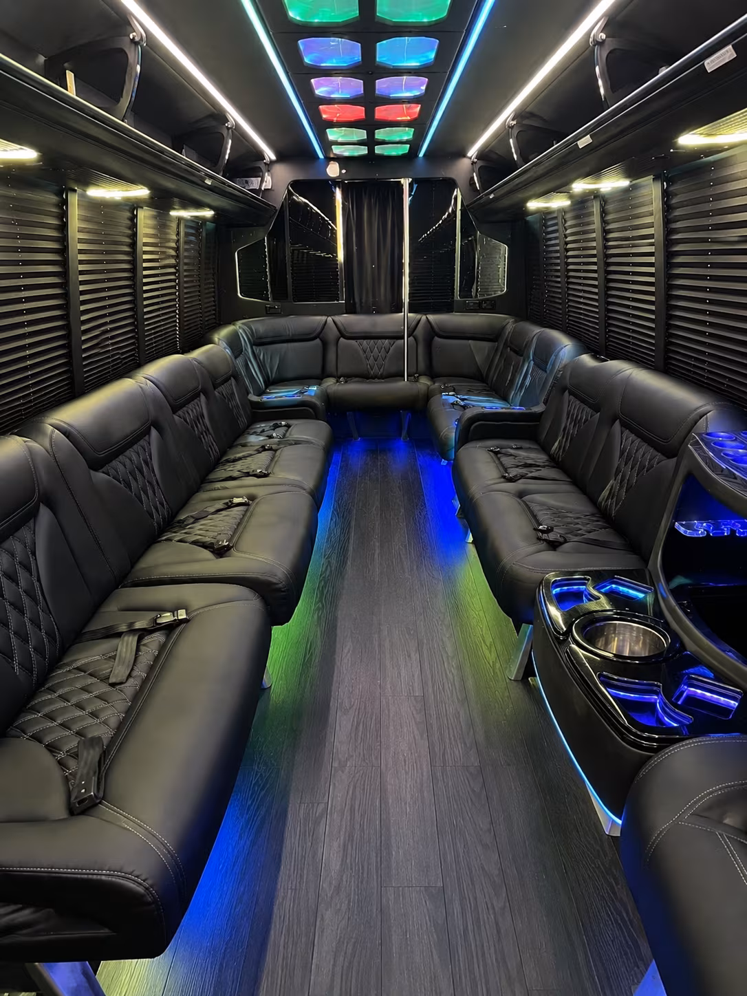 laredo 20 passenger party bus interior