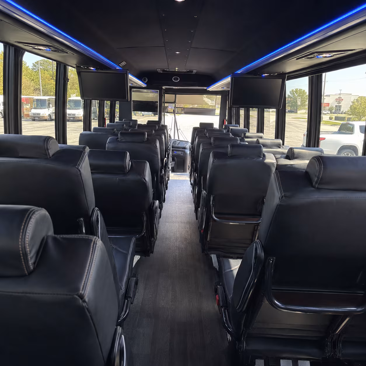 laredo 28 passenger minibus inside