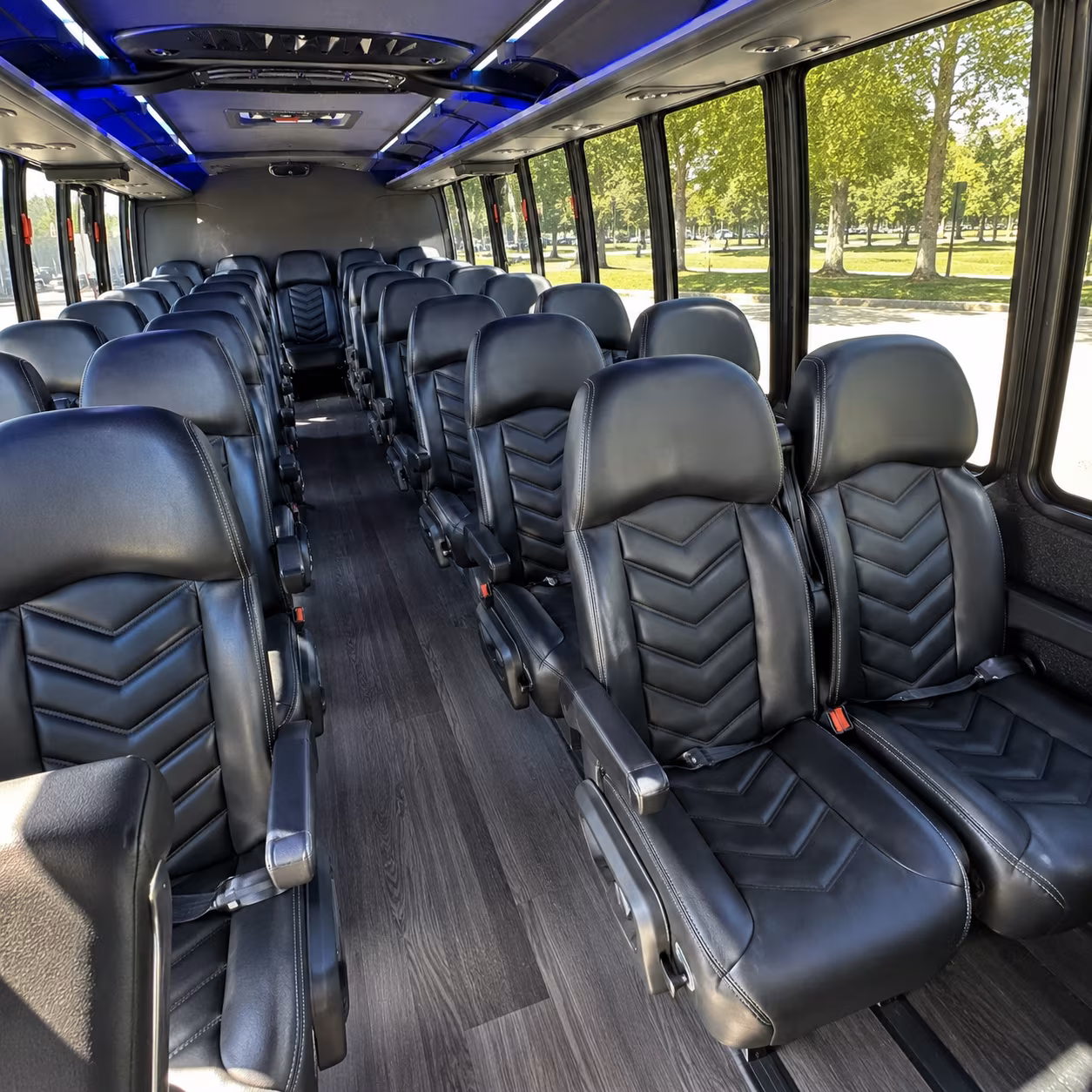 laredo 28 passenger minibus interior