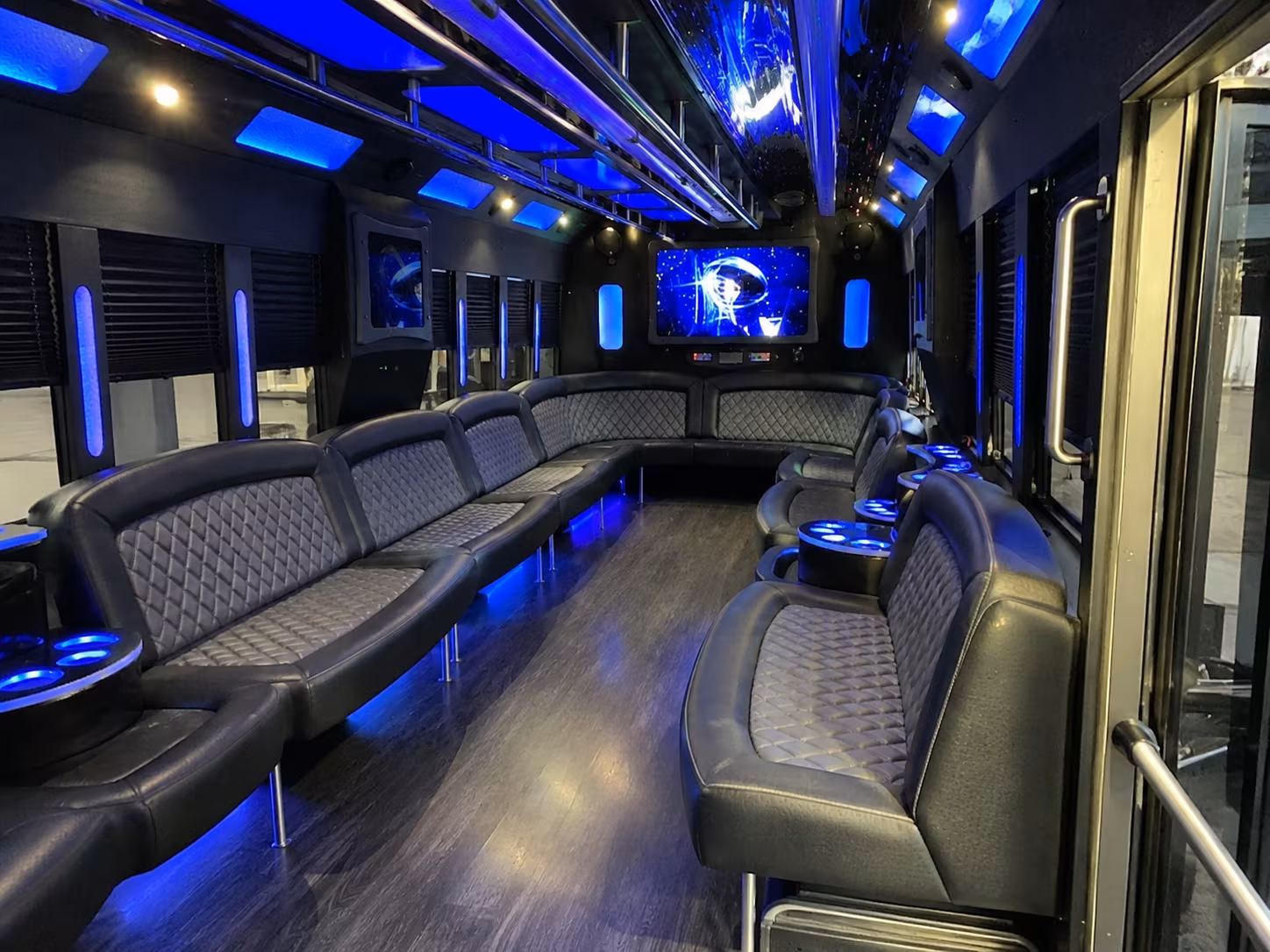 laredo 28 passenger party bus interior
