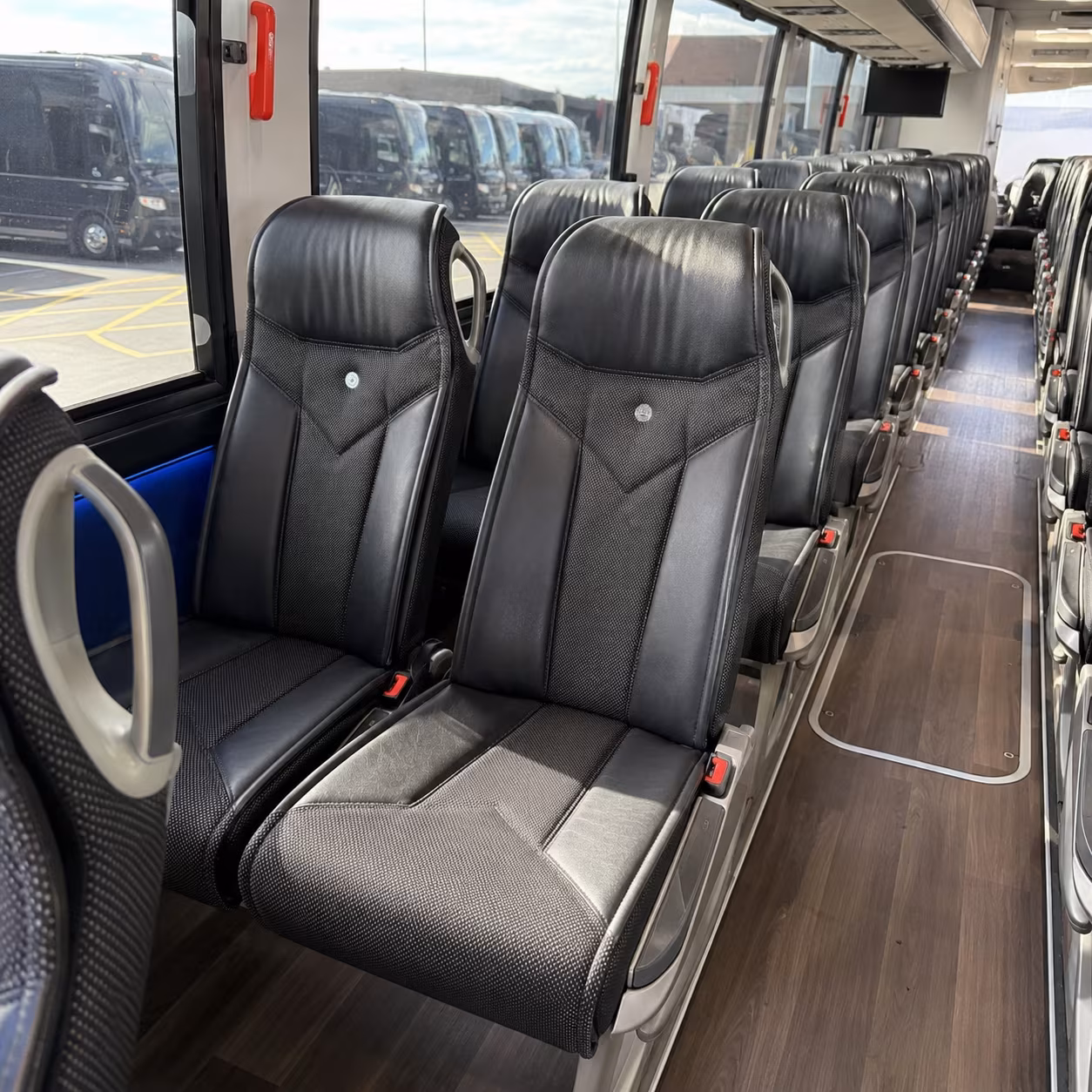 laredo 40 passenger charter bus interior