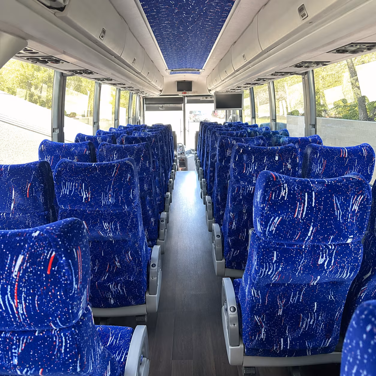 laredo 50 passenger charter bus interior