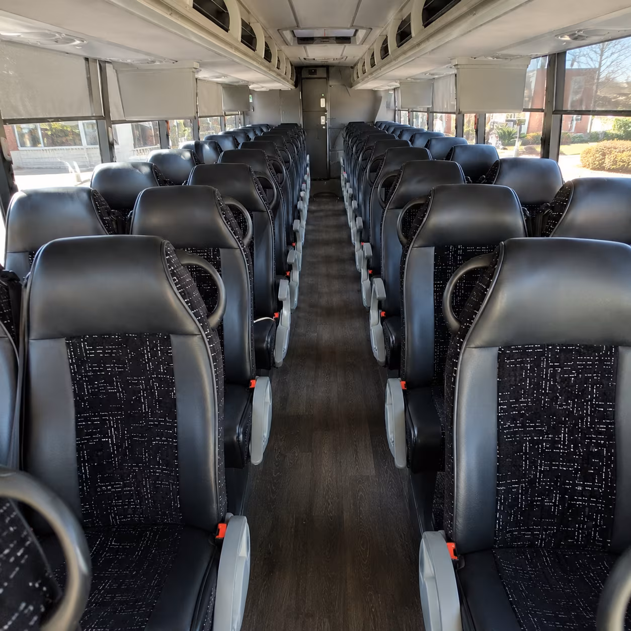 laredo 54 passenger charter bus inside