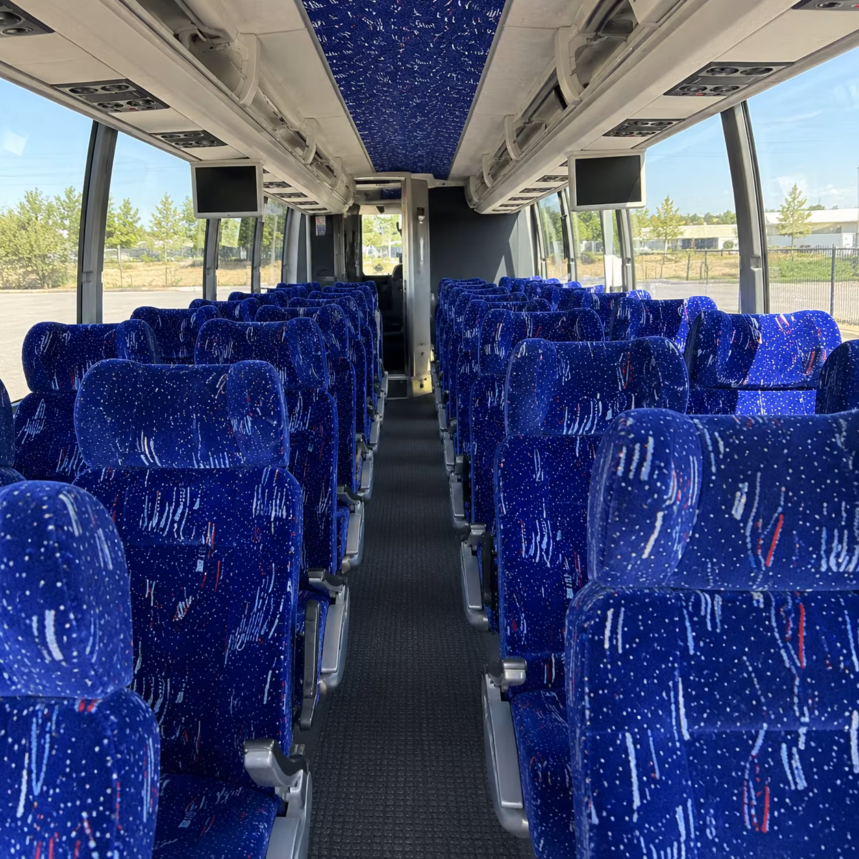 laredo 54 passenger charter bus interior