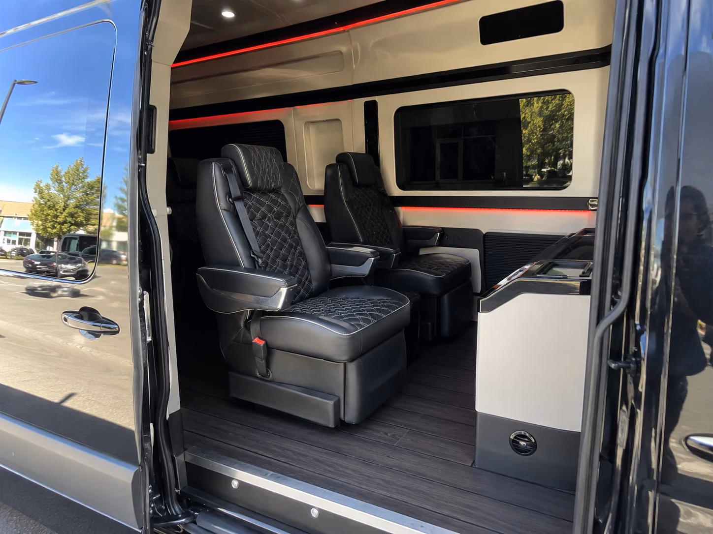 laredo sprinter van with driver inside