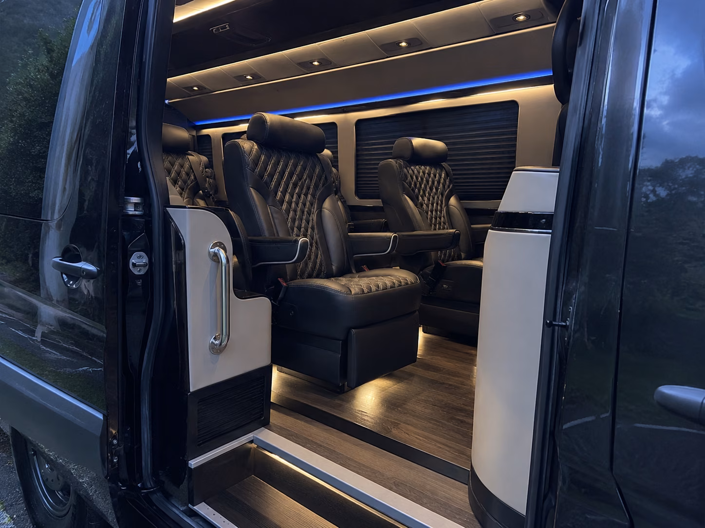 laredo wedding transportation onboard seating